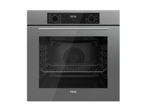 Ferre FLOWART-SILENTART Serisi Gri Set (SC408-WFA + QBL63CPR +D065-SA ) - Döküm Izgara / 65 cm Ocak