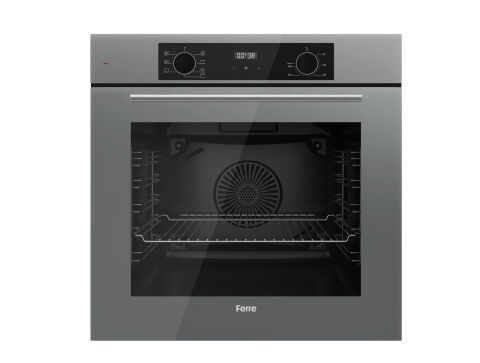 Ferre FLOWART-SILENTART Serisi Gri Set (SS208 + QBL63CPR +D065-SA ) - Emaye Izgara