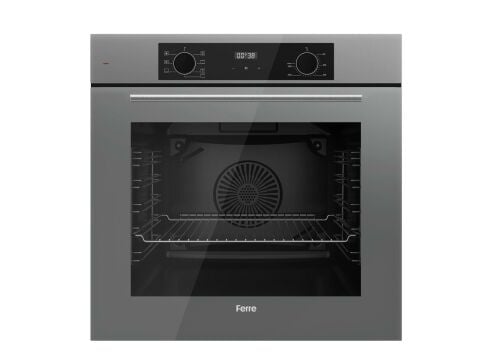 Ferre FLOWART Serisi Gri Set (SS208 + QBL63CPR +D079 ) - Emaye Izgara