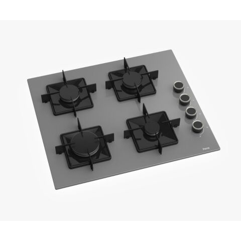 Ferre STEAMART-FRYART-SILENTART Serisi Gri Set (SS208 + QEP64CPR +D065-SA ) - Emaye Izgara