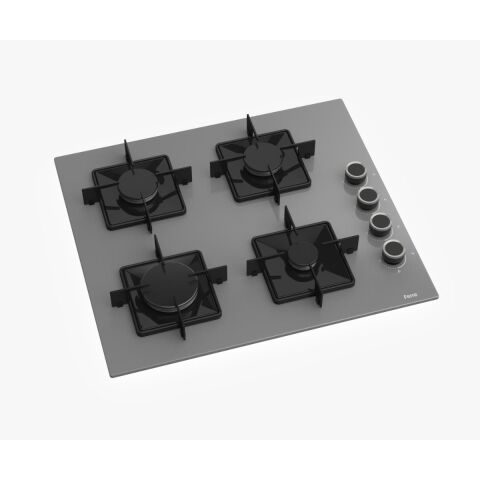 Ferre STEAMART-FRYART Serisi Gri Set (SS208 + QEP64CPR +D079 ) - Emaye Izgara