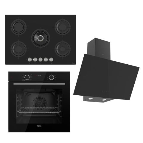 Ferre FRYART Serisi Airfry Pişirme Siyah Set (RS035 + XE63CS +D077 )