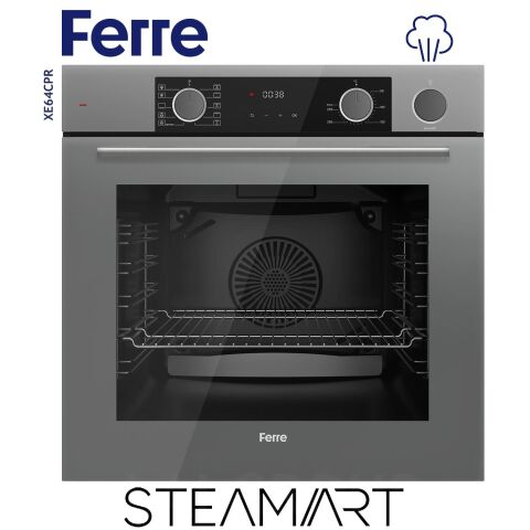 Ferre STEAMART SS Serisi Gri Set (SS208 + XE64CPR +D082 ) - Kare Emaye Izgara