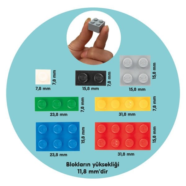 Mikro Bloklar 588 Parça Kutulu