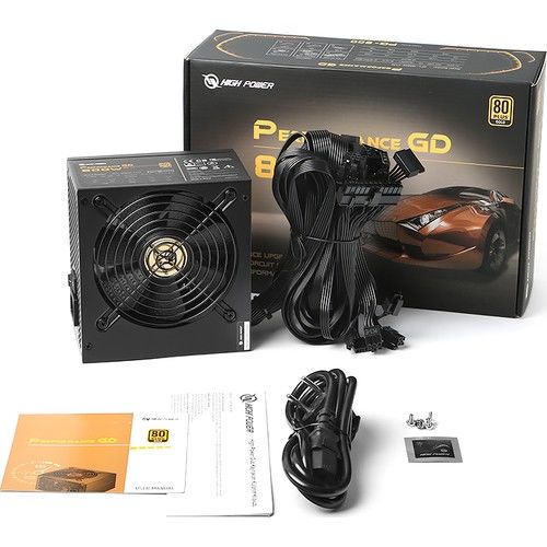 HIGH POWER 800W 80+ GOLD 12cm FANLI POWER SUPPLY AKTIF PFC HP1-J800GD-F12S