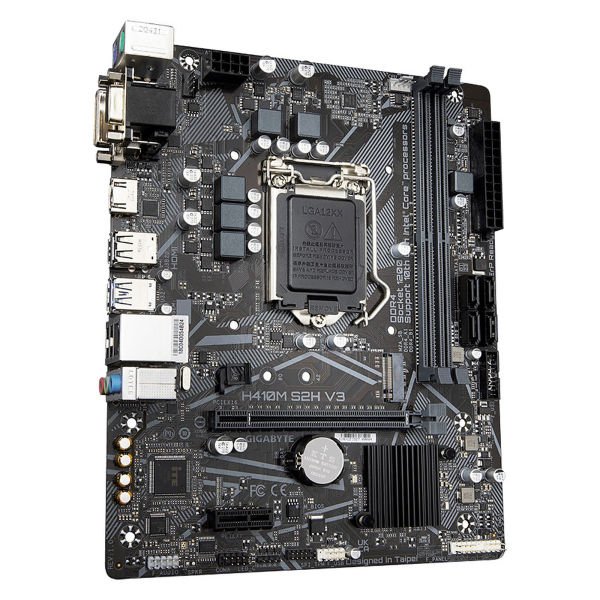 GIGABYTE H410M-S2H-V3 2xDDR4 1xVGA/1xHDMI/1xDVI-D 1xGLAN 1xM.2 1200Pin ANAKART
