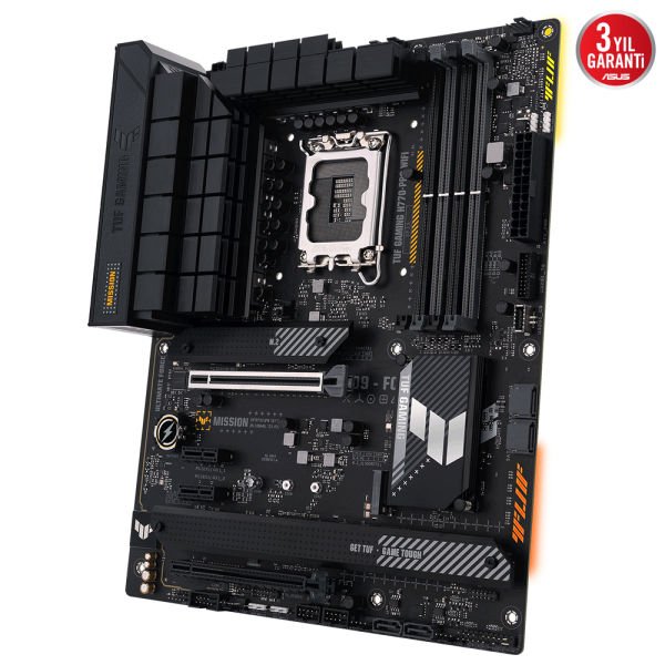 ASUS MB TUF GAMING H770-PRO WIFI Intel H770 LGA1700 4xDDR5 7200MHZ 1xDP 1xHDMI 4xM2 USB3.2 AX WiFi-BT AURA RGB 2.5Gbit LAN ATX 128GB MAX RAM ASUS 5X TUF PROTECTION III