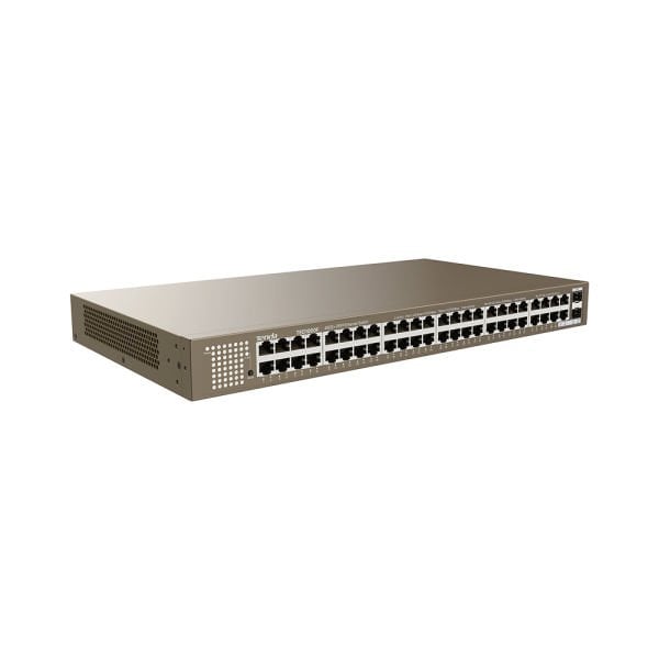 TENDA TEG1050F 48 PORT 10/100/1000 2 X SFP YONETILEMEZ RACK MOUNT SWITCH