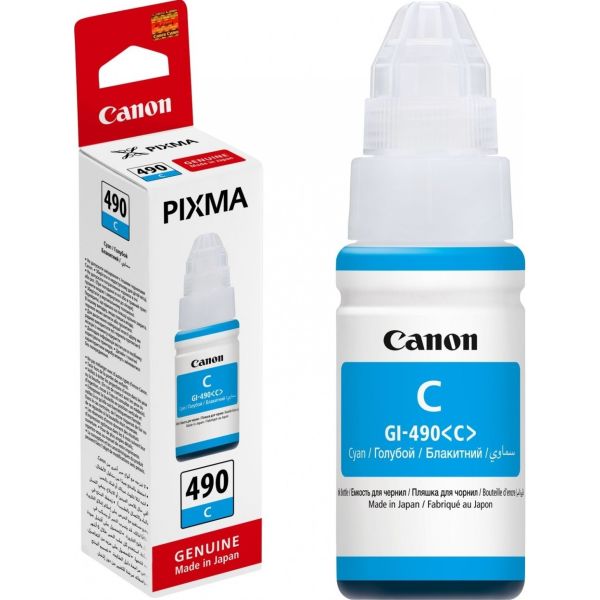 CANON GI-490C MAVI TANKLI YAZICILAR İÇİN MÜREKKEP 70ML 7000 Sayfa