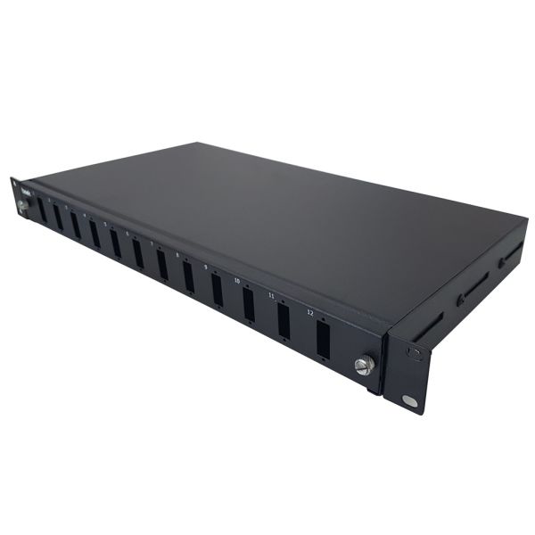 1U Rack Tipi ,12 Port SC Boş Patch Panel - 24 Core