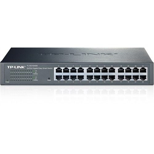 TP-LINK TL-SG1024DE 24 PORT 10/100/1000 YONETILEMEZ RACK MOUNT SWITCH