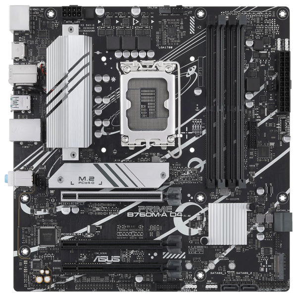 ASUS PRIME B760M-A D4 4xDDR4 HDMI/DP 2xM.2 1xGLAN 1700P (12.Gen 13.Gen) ANAKART