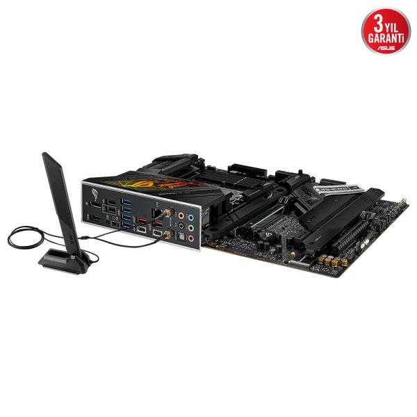 ASUS ROG STRIX Z790-H GAMING WIFI INTEL Z790 LGA1700 DDR5 7800 DP HDMI 4x M2 USB3.2 WiFi 6E-BT AURA RGB 2.5Gbit LAN ATX 16+1 GUC ASAMASI PCIe SlLOT Q-RELEASE ARTTIRILMIS M2 SOGUTMA