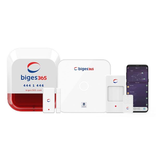 BİGES BGS365-BK-N-W KABLOSUZ HARİCİ SİREN IOT SMART 4G ALARM SETİ + 1YIL İZLEME