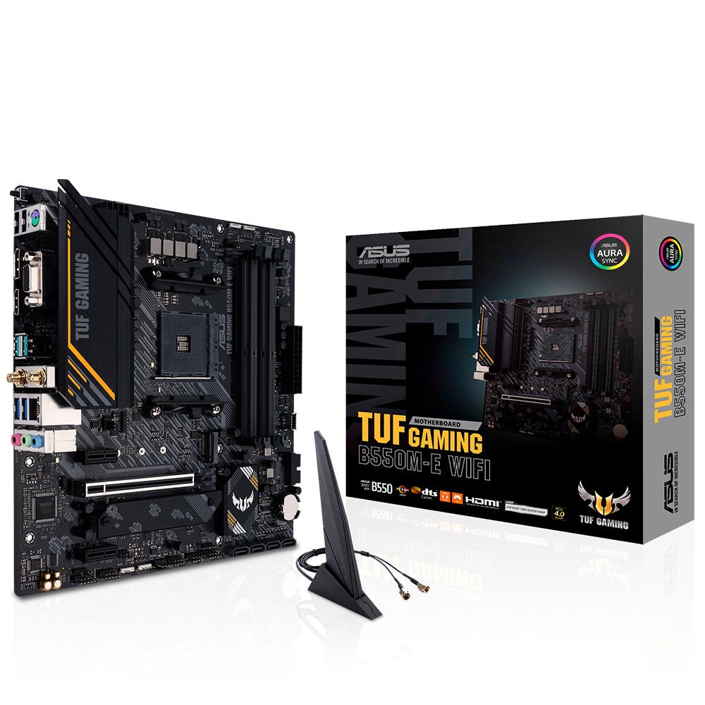 ASUS TUF GAMING B550M-E WIFI 4xDDR4 DP/HDMI/VGA 2xM.2 AM4 ANAKART