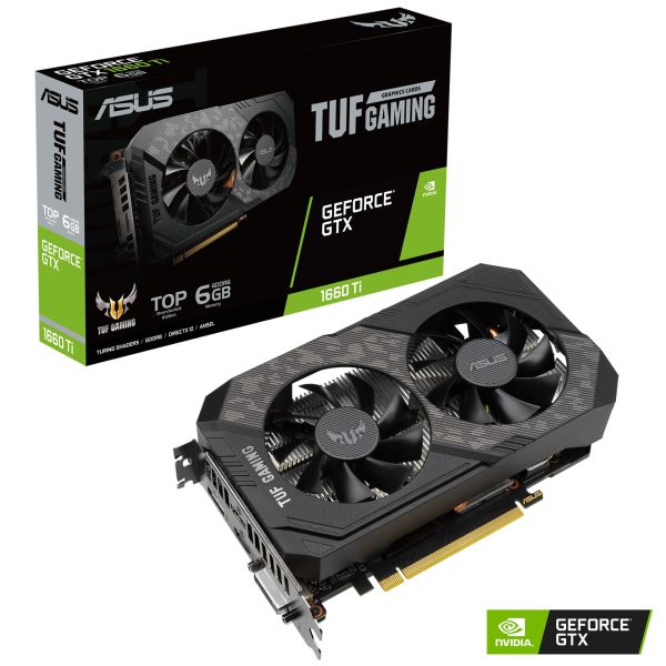 ASUS TUF-GTX1660TI-O6G-EVO-GAMING GTX1660TI 6GB GDDR6 192Bit DVI/2xHDMI/DP 16X DX12