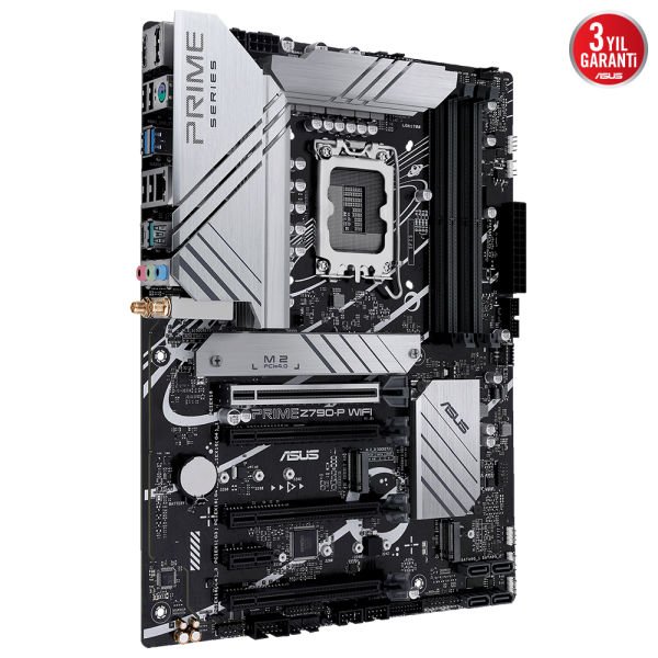 ASUS PRIME Z790-P WIFI INTEL Z790 LGA1700 4xDDR5 7200MHZ 1xDP 1xHDMI 3xM2 USB3.2 AX WİFİ BT AURA RGB 2.5GBİT LAN ATX ASUS 5X PROTECTION III ARMOURY CRATE AI SUİTE 3