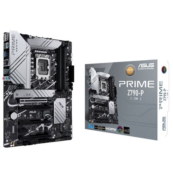 ASUS MB PRIME Z790-P-CSM INTEL Z790 LGA1700 4xDDR5 7200(OC) 1xDP 1xHDMI 3xM2 USB3.2 AURA RGB 2.5GBİT LAN ATX PCIE5.0