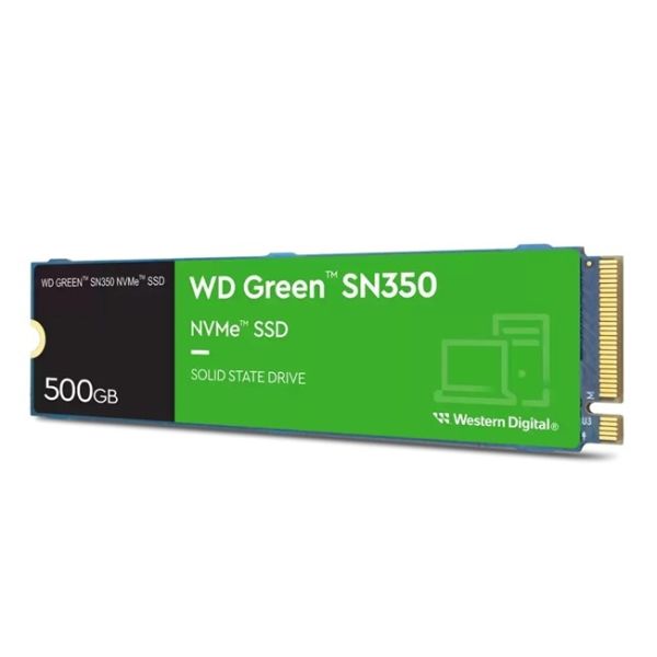 WD SN350 500GB 2400/1500/MB/s M2 PCIe NVME SSD WDS500G2G0C