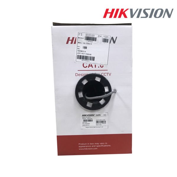 HIKVISION DS-1LN6U-G 305 MT U/UTP CAT6 YANMAZ KABLO GRI 23 AWG