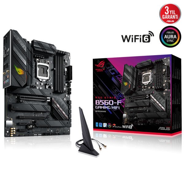 ASUS ROG STRIX B560-F GAMING WIFI 4xDDR4 1xGLAN TYPE-C 3xM.2 1200Pin ANAKART
