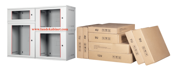 Lande 7U 19'' STB Security Box Duvar Tipi Kabinet W=542 mm D=400 mm LN-STB07U5440LG