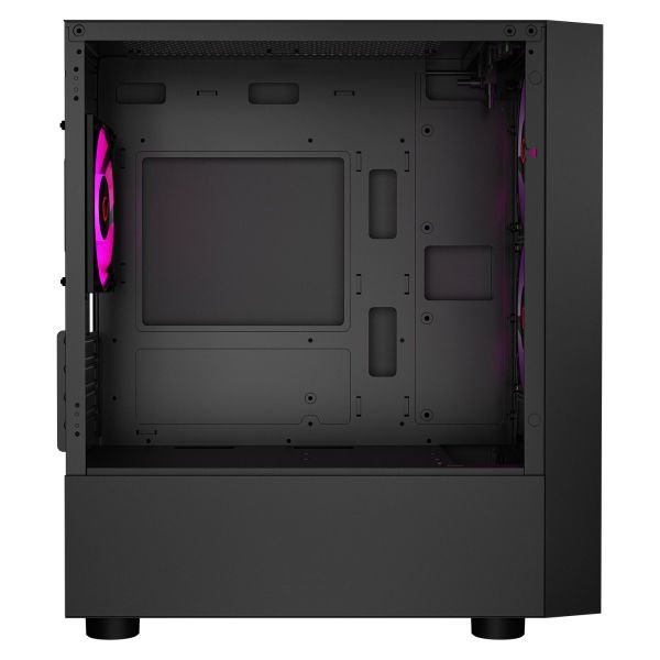 RAMPAGE LYRA MESH PSU YOK 3x12CM RGB FAN MICRO ATX TEMPERED GLASS 2xUSB2.0/1xUSB3.0 SİYAH MID TOWER GAMİNG KASA