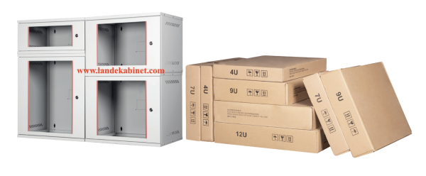 Lande 9U 19'' STB Security Box Duvar Tipi Kabinet W=542 mm D=400 mm LN-STB09U5440LG