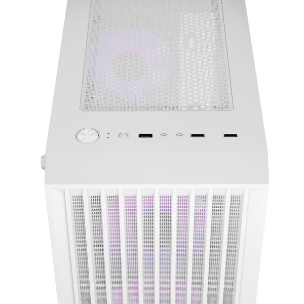RAMPAGE LYRA MESH PSU YOK 3x12CM RGB FAN MICRO ATX TEMPERED GLASS 2xUSB2.0/1xUSB3.0 BEYAZ MID TOWER GAMİNG KASA
