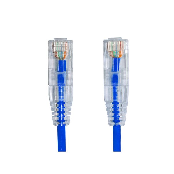 AGER AC-602-0015 15CM UTP SLIM CAT6 PATCH KABLO MAVİ Cu, LSZH AWG 28