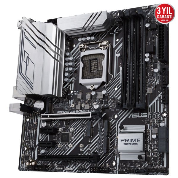 ASUS PRIME Z590M-PLUS 4xDDR4 2xM.2 1xGLAN 1200Pin ANAKART