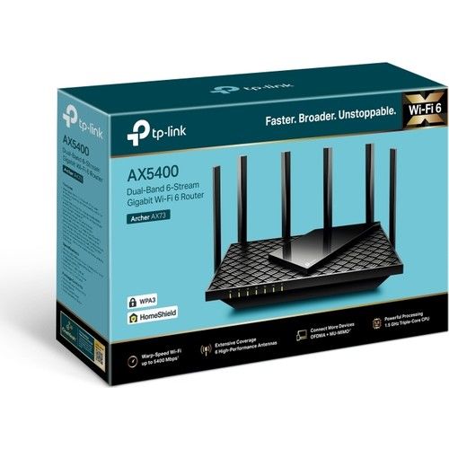 TP-LINK ARCHER AX73 AX5400 5400 MBPS GIGABIT DUALBAND WIFI6 ROUTER