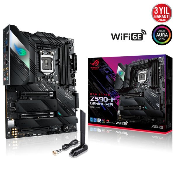 ASUS ROG STRIX Z590-F GAMING WIFI 4xDDR4 4xM.2 1xGLAN 1200Pin ANAKART