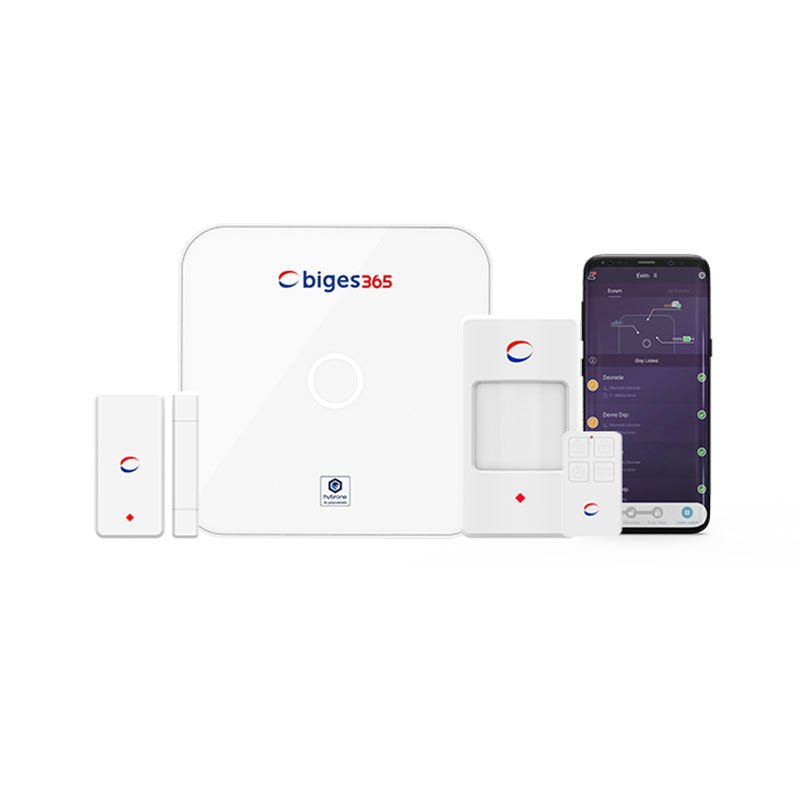 BİGES IOT SMART 4G BGS365-BK-4G KABLOSUZ ALARM SETİ + 1YIL İZLEME