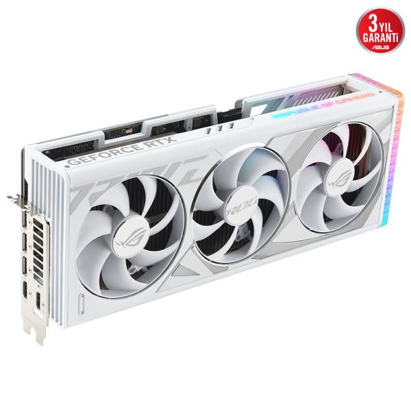 ASUS GEFORCE RTX 4090 ROG STRIX RTX4090 O24G WHITE 24GB GDDR6X 384bit 2640MHz OC 2xHDMI 3xDP RGB EKRAN KARTI
