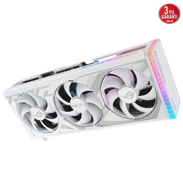 ASUS GEFORCE RTX 4090 ROG STRIX RTX4090 O24G WHITE 24GB GDDR6X 384bit 2640MHz OC 2xHDMI 3xDP RGB EKRAN KARTI