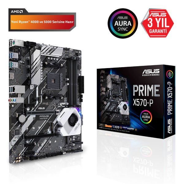 ASUS PRIME X570-P X570 4xDDR4 HDMI/DP 2xM.2 AM4 ANAKART