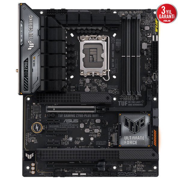 ASUS TUF GAMING Z790-PLUS WIFI INTEL Z790 LGA1700 4xDDR5 7200 DP HDMI 3x M2 USB3.2 WiFi 6E + BT AURA RGB 2.5Gbit LAN ATX ASUS 5X PROTECTION III Armoury Crate AI Suite 3