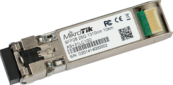 XS+31LC10D 25/10/1Gbit SFP28 Modül Mikrotik Single Mode 10km 1310nm