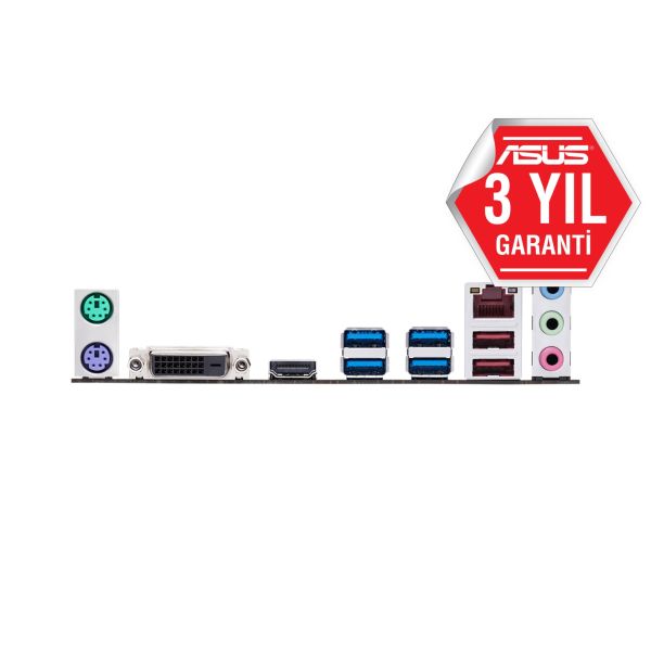 ASUS EX-A320M-GAMING A320 4xDDR4 DVI+HDMI 16X M.2 AM4 ANAKART