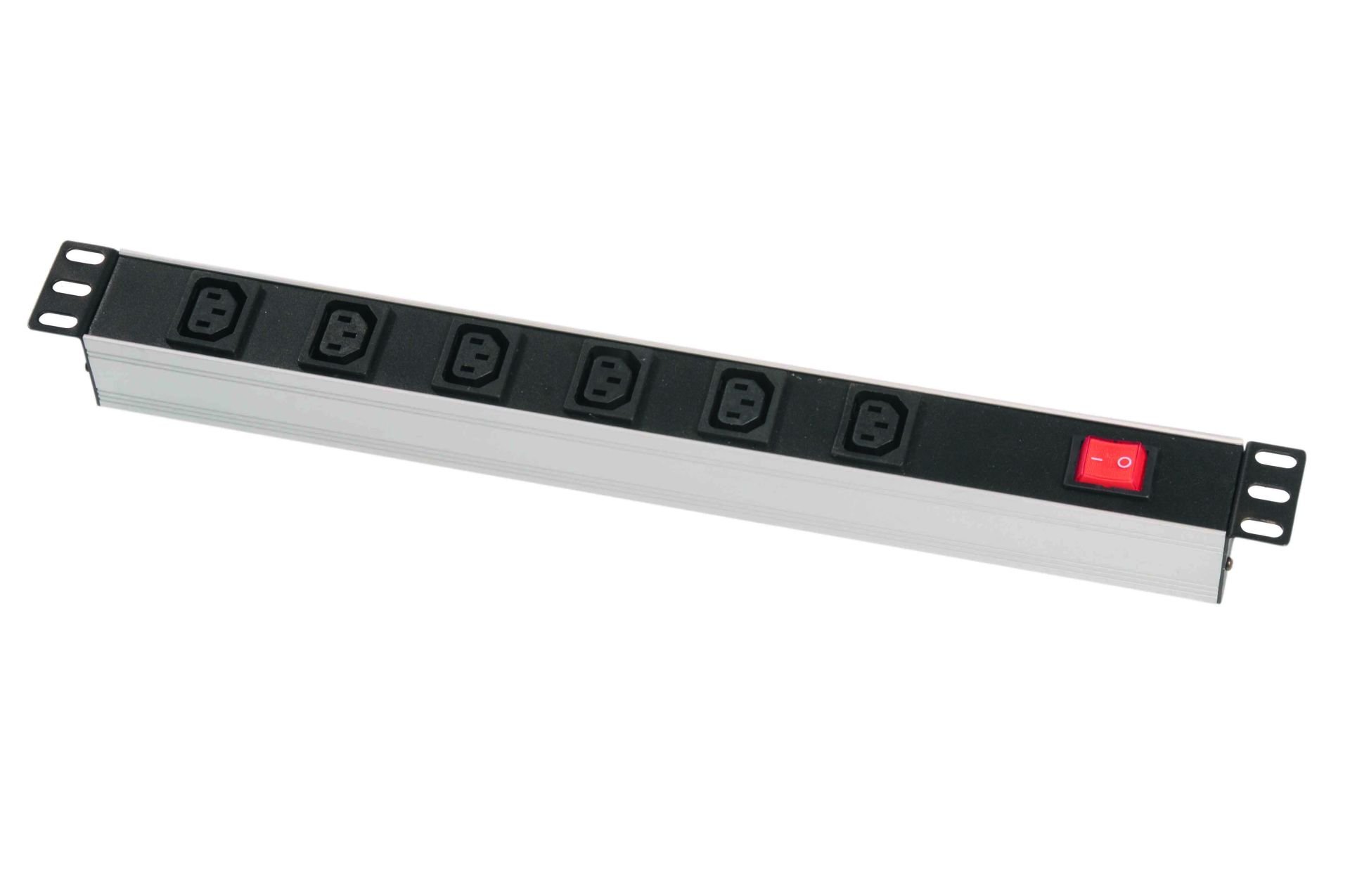 ZE-IEC-TS09-AL 1U 9'lu IEC 320 C13 Soketli Grup Priz