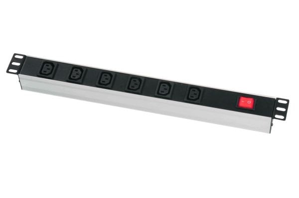 ZE-IEC-TS09-AL 1U 9'lu IEC 320 C13 Soketli Grup Priz