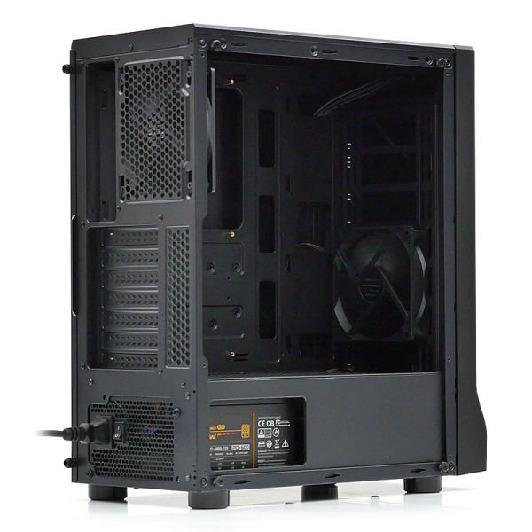 DARK ELEGANCE 400W 2x12 CM RGB FAN ATX 2xUSB2.0/1xUSB3.0 SİYAH KASA DKCHELEGANCE400