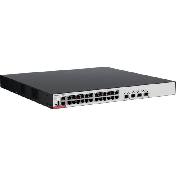 RUIJIE RG-CS83-24GT4XS-PD 24 PORT 10/100/1000 24 PORT POE 4-PORT 1G/10G SFP+LAYER 3 YÖNETİLEBİLİR +CLOUD MANAGED RACK MOUNT SWITCH