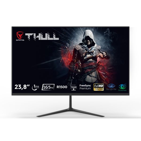 THULL TG-238F 23.8'' 1MS 165HZ FHD HDR300 VGA/HDMI/DP VESA LED GAMING MONITOR