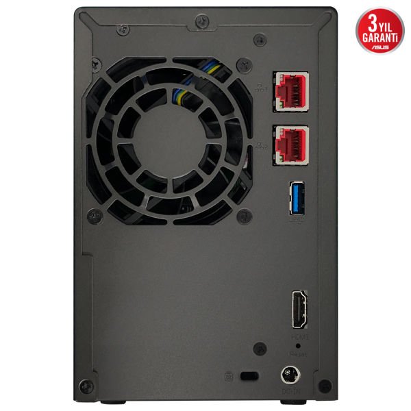 ASUSTOR AS6702T 2 BAY NAS(2X22TB Desteği), 4GB DDR4, M.2 x4, 2.5GbE x2 DEPOLAMA ÜNİTESİ