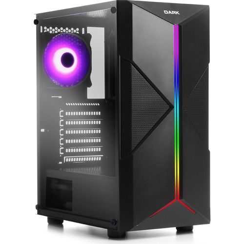DARK X-FORCE PSU YOK 3x12CM RGB FAN ATX PENCERELİ 2xUSB2.0/1xUSB3.0 SİYAH GAMING KASA DKCHXFORCE