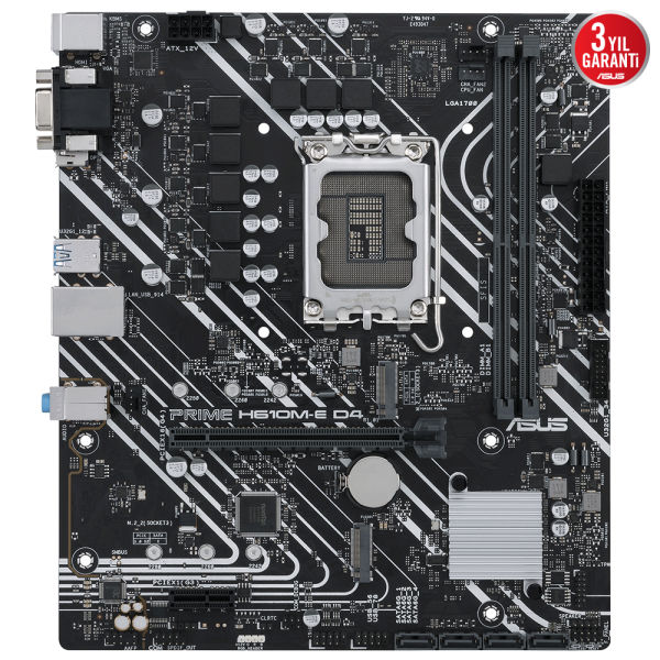 ASUS PRIME H610M-E D4-CSM 2xDDR4 VGA/HDMI/DP 2xM.2 1xGLAN 1700P ANAKART