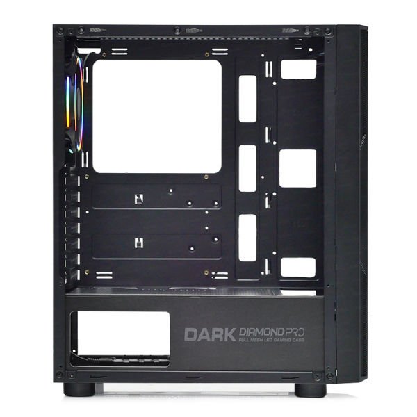 DARK DİAMOND PRO MESH PSU YOK 4x12CM ARGB FAN MIDI TOWER MESHED SİYAH GAMING KASA