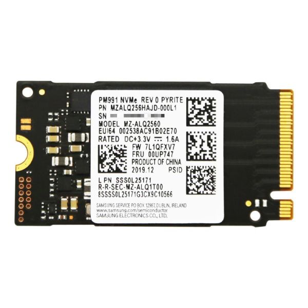 SAMSUNG PM991 256GB 1900/900MB/s NVMe PCIe M.2 2242 42mm SSD MZ-ALQ256B - BULK
